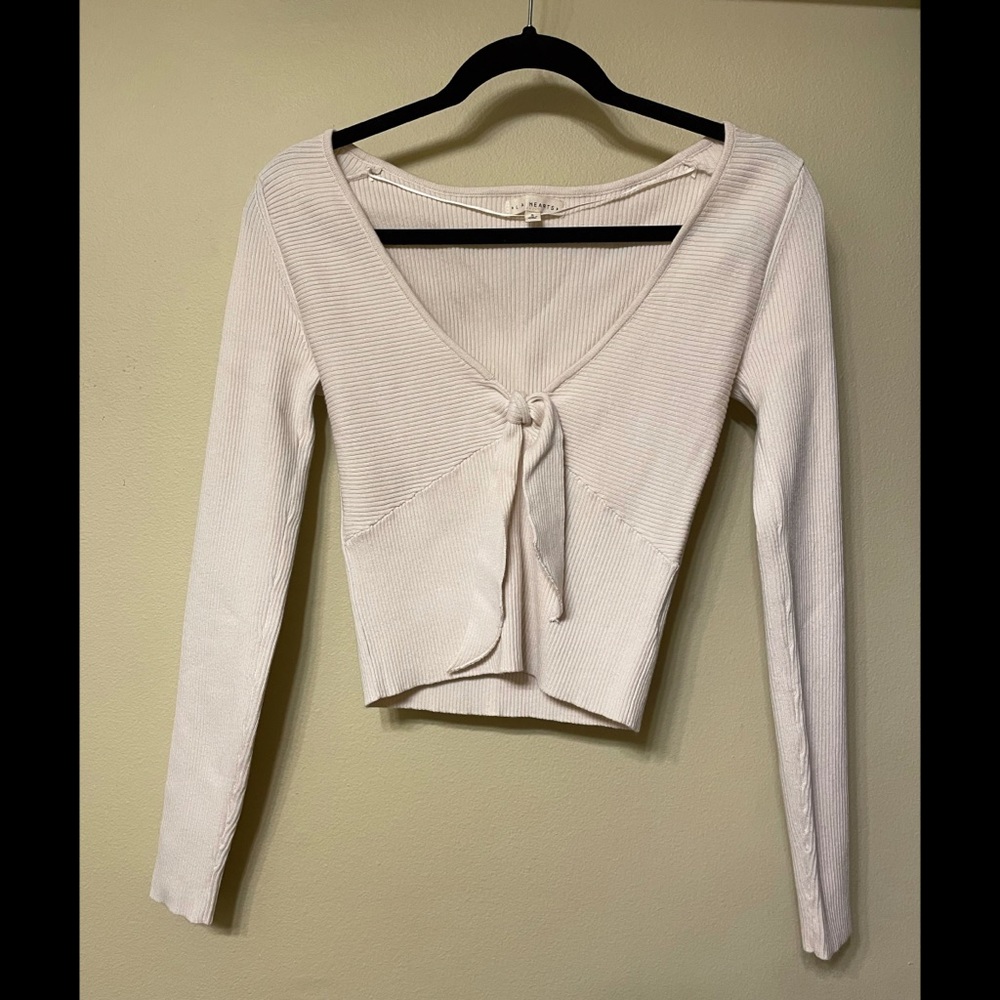 Long sleeve crop top